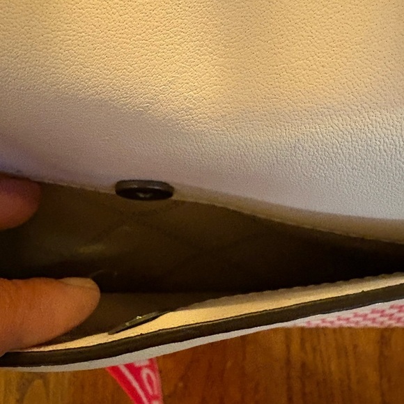 Michael Kors Whitney Medium Neon Checkerboard Logo Satchel Crossbody White/Pink - Picture 11 of 14